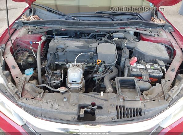 1HGCR2F5XGA085405 2016 HONDA ACCORD Red Вид ззаду