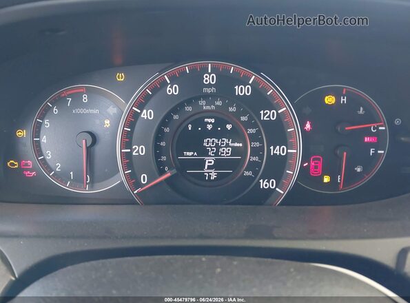 1HGCR2F5XGA085405 2016 HONDA ACCORD Red Вид задніх сидінь