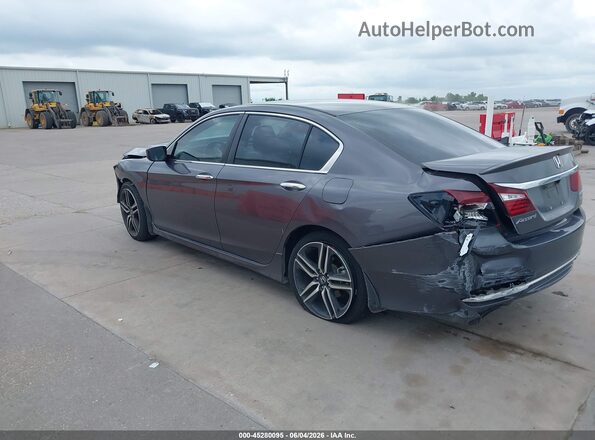1HGCR2F5XHA030793 2017 HONDA ACCORD Gray Tył lewy