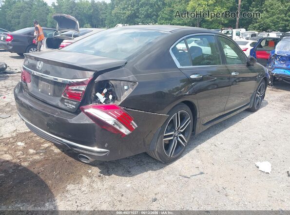 1HGCR2F5XHA108781 2017 HONDA ACCORD Black Задня права чверть