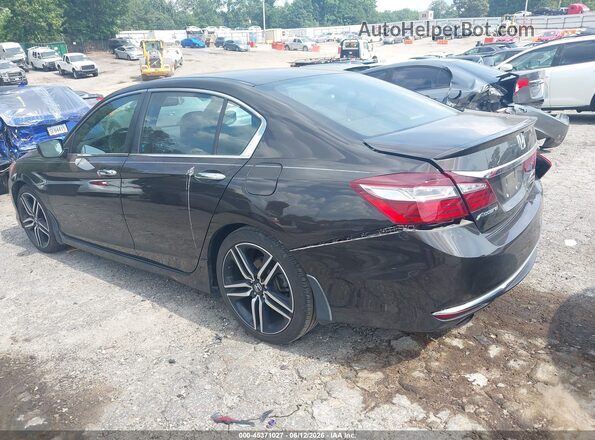 1HGCR2F5XHA108781 2017 HONDA ACCORD Black Задня ліва чверть