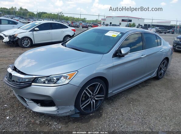 1HGCR2F5XHA114113 2017 HONDA ACCORD Silver Передня ліва чверть