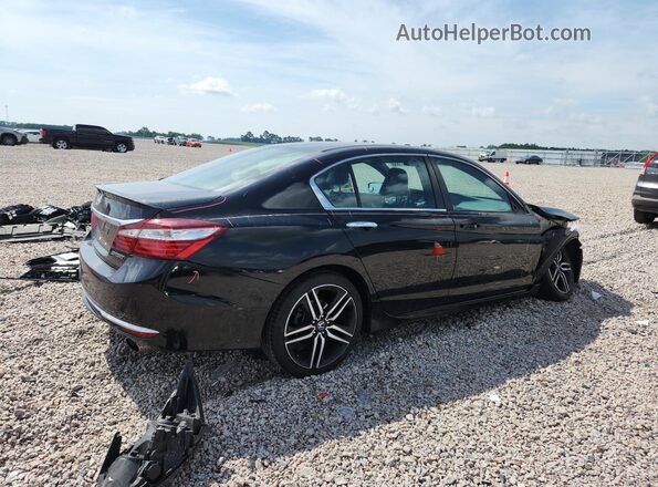 1HGCR2F5XHA294077 2017 HONDA ACCORD Black Trasero derecho