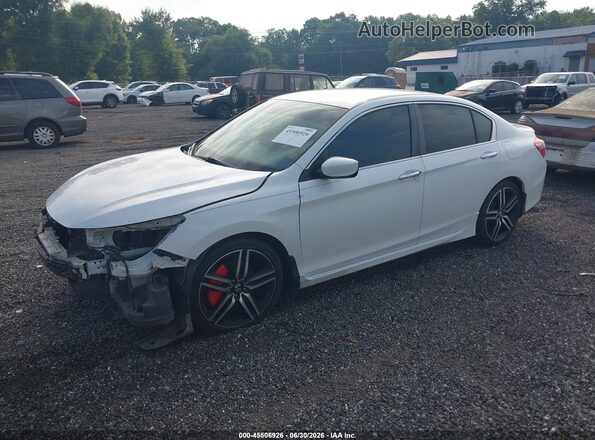 1HGCR2F67GA194929 2016 HONDA ACCORD White Առջևի ձախ երեք քառորդ տեսարան