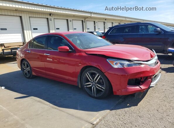 1HGCR2F68GA162121 2016 HONDA ACCORD Red 