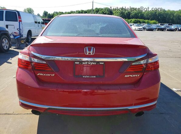 1HGCR2F68GA162121 2016 HONDA ACCORD Red 