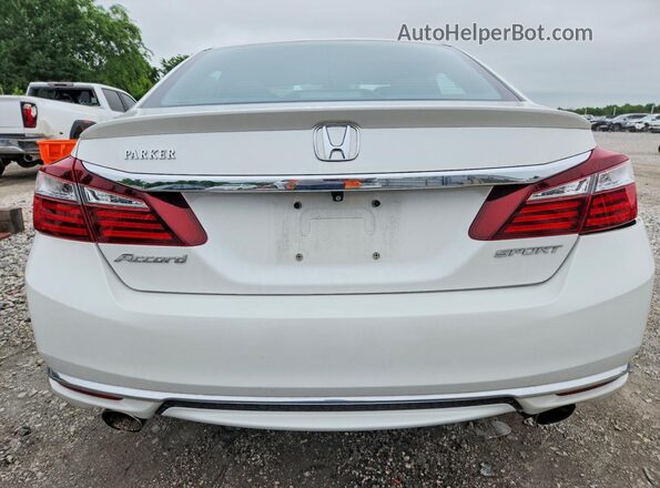1HGCR2F68HA022328 2017 HONDA ACCORD White Rear view