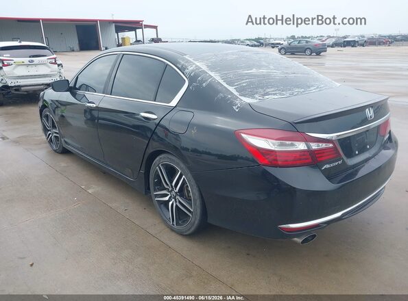 1HGCR2F6XHA117893 2017 HONDA ACCORD Black Задня ліва чверть