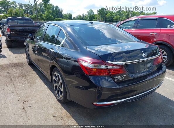 1HGCR2F71GA090820 2016 HONDA ACCORD Black Trasero izquierdo