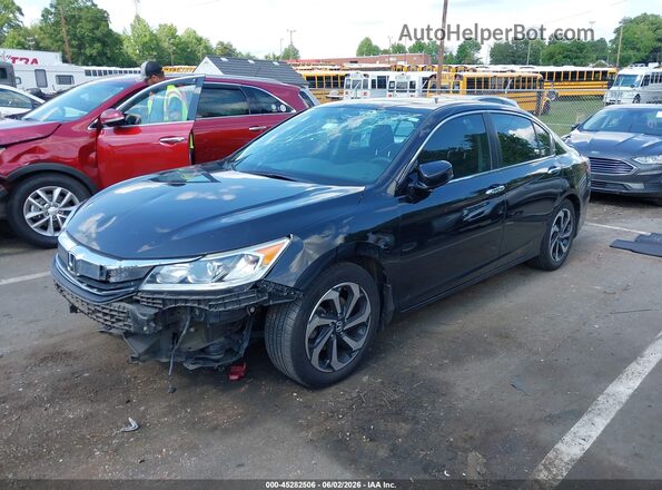 1HGCR2F71GA090820 2016 HONDA ACCORD Black Vista tres cuartos delantera izquierda