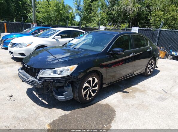 1HGCR2F71GA120530 2016 HONDA ACCORD Черный Передняя левая четверть