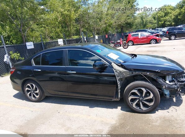 1HGCR2F71GA120530 2016 HONDA ACCORD Черный Панорамный вид салона 360°