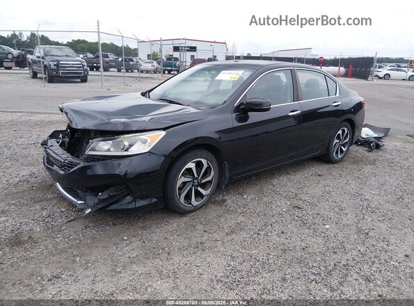 1HGCR2F72GA036958 2016 HONDA ACCORD Black Przód lewy