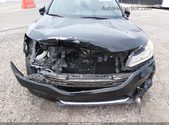 1HGCR2F72GA036958 2016 HONDA ACCORD Black Widok z przodu