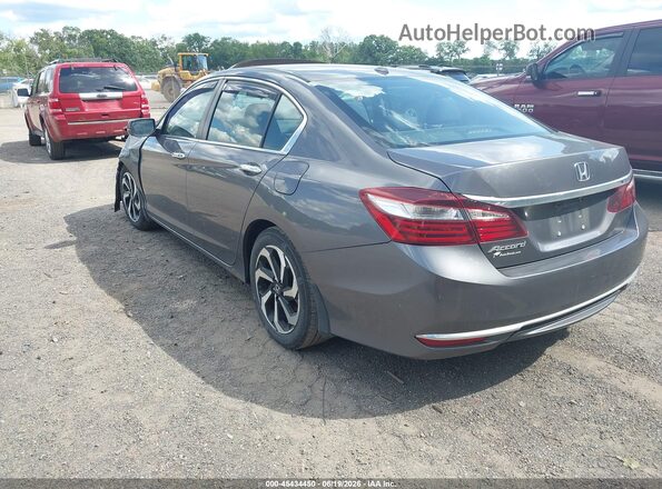 1HGCR2F73GA145915 2016 HONDA ACCORD Gray Trasero izquierdo