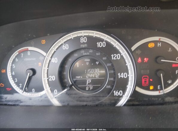 1HGCR2F74GA064017 2016 HONDA ACCORD Черный Вид задних сидений