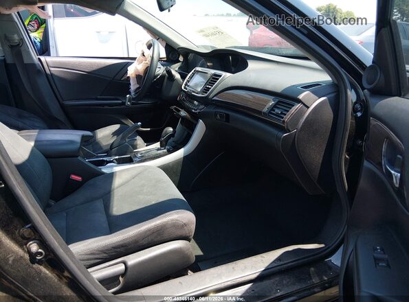 1HGCR2F74GA064017 2016 HONDA ACCORD Черный Вид салона спереди