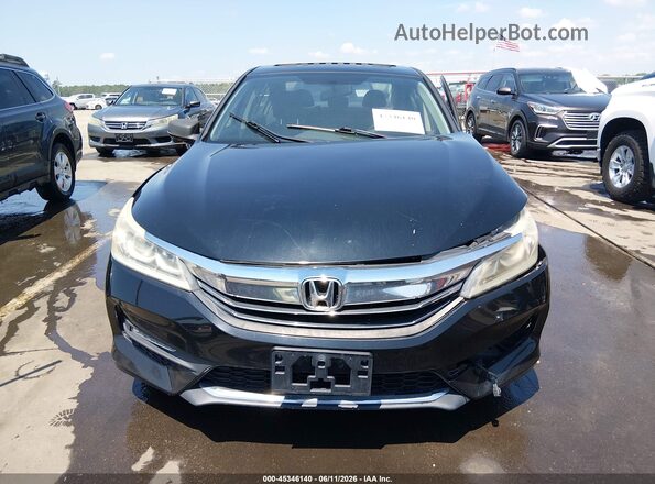 1HGCR2F74GA064017 2016 HONDA ACCORD Черный Вид щитка приборов
