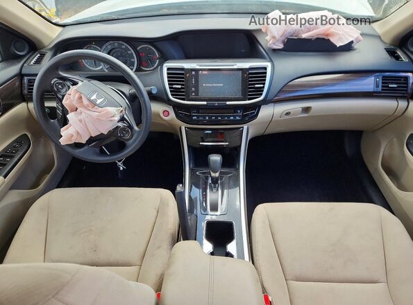 1HGCR2F74HA151658 2017 HONDA ACCORD White წინა პანელის ხედი