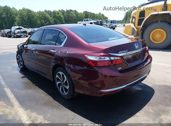 1HGCR2F75GA243389 2016 HONDA ACCORD Burgundy უკანა მარცხენა