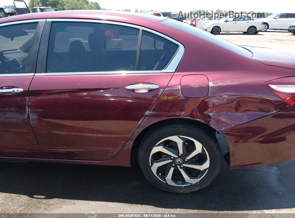 1HGCR2F75GA243389 2016 HONDA ACCORD Burgundy 