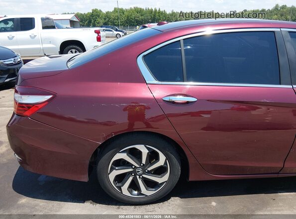 1HGCR2F75GA243389 2016 HONDA ACCORD Burgundy 