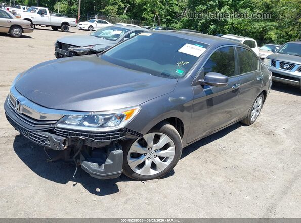 1HGCR2F76GA001632 2016 HONDA ACCORD Черный Передняя левая четверть