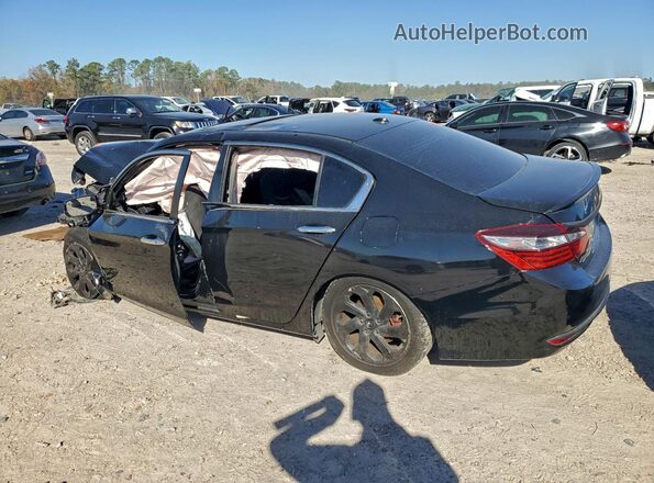 1HGCR2F76HA176366 2017 HONDA ACCORD Black უკანა მარცხენა