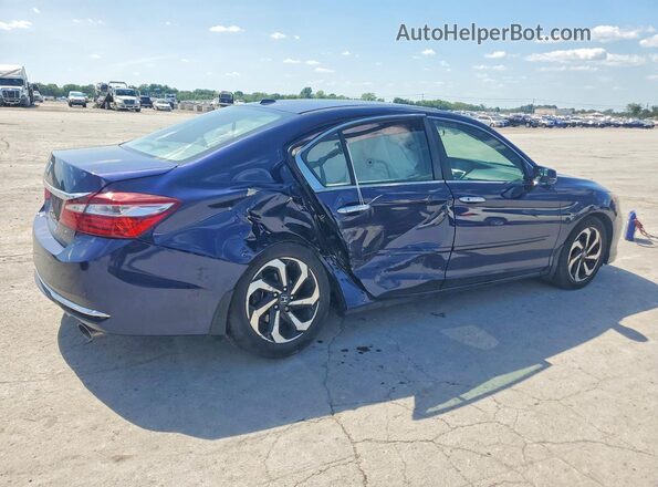 1HGCR2F76HA277097 2017 HONDA ACCORD Blue Rear right