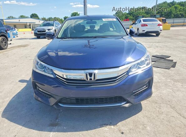1HGCR2F76HA277097 2017 HONDA ACCORD Blue Front view
