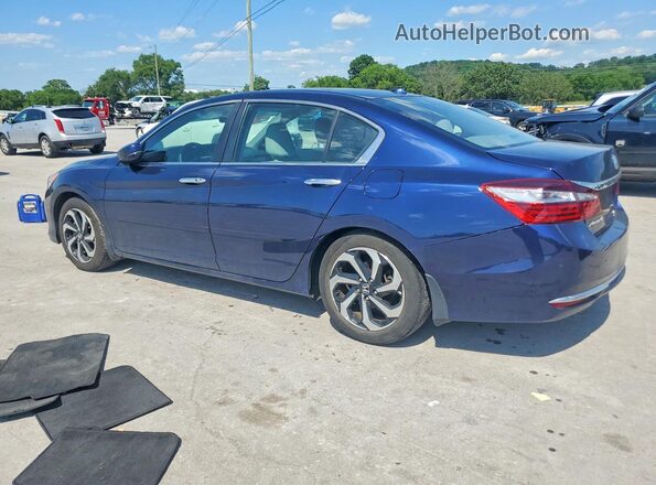 1HGCR2F76HA277097 2017 HONDA ACCORD Blue Rear left