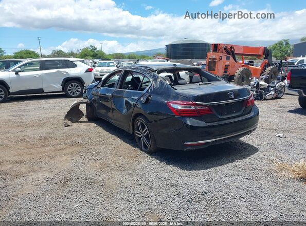 1HGCR2F77GA247282 2016 HONDA ACCORD Black Հետևի ձախ