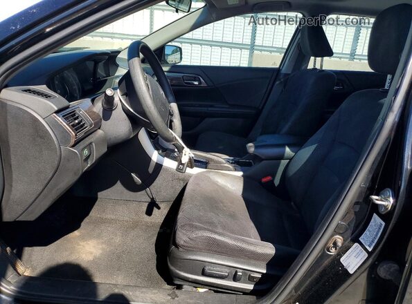 1HGCR2F7XGA217306 2016 HONDA ACCORD Black Front interior view