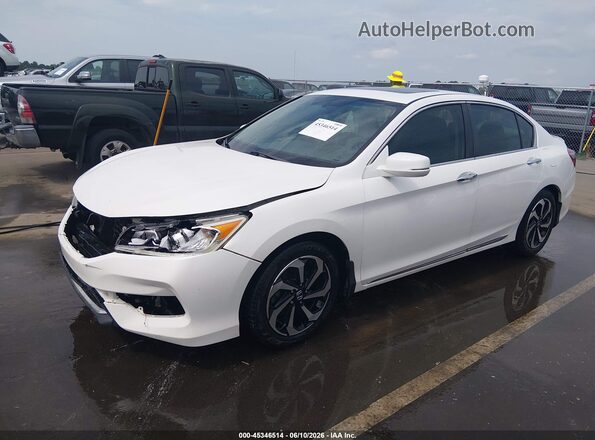 1HGCR2F80GA147307 2016 HONDA ACCORD Белый Передняя левая четверть