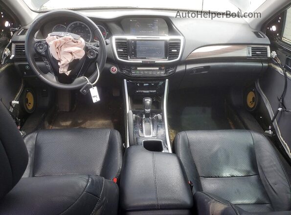 1HGCR2F80HA068933 2017 HONDA ACCORD Black Առջևի վահանակի տեսք