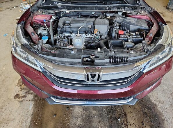 1HGCR2F80HA105575 2017 HONDA ACCORD Maroon Vista interior trasera