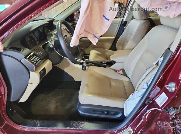 1HGCR2F80HA105575 2017 HONDA ACCORD Maroon Vista interior delantera