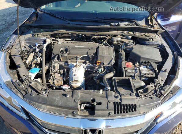 1HGCR2F81HA153683 2017 HONDA ACCORD Blue Rear interior view