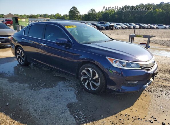 1HGCR2F81HA153683 2017 HONDA ACCORD Blue Front right