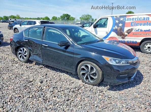 1HGCR2F81HA205572 2017 HONDA ACCORD Black წინა მარჯვენა