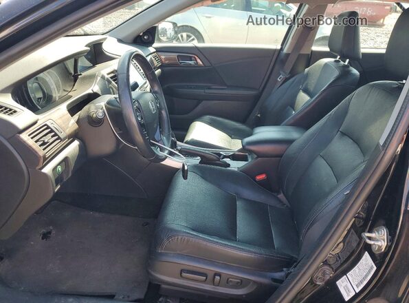 1HGCR2F81HA205572 2017 HONDA ACCORD Black წინა სალონის ხედი