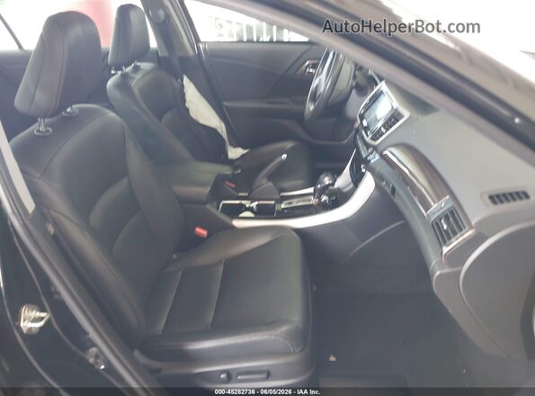 1HGCR2F81HA298044 2017 HONDA ACCORD Black Front interior view
