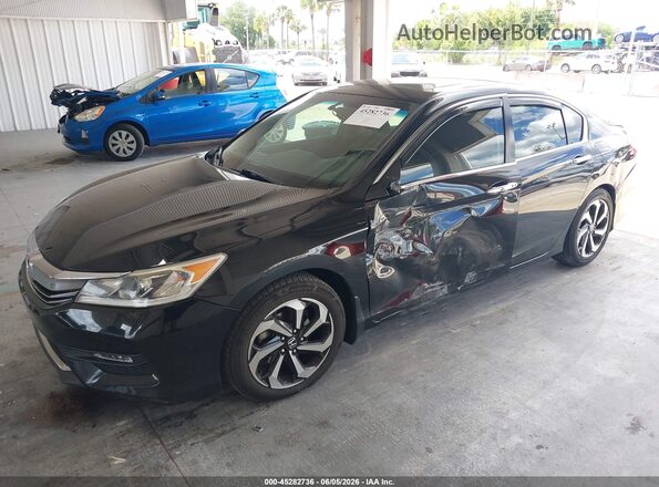 1HGCR2F81HA298044 2017 HONDA ACCORD Black Front left