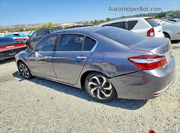 1HGCR2F82GA013897 2016 HONDA ACCORD Gray Trasero izquierdo