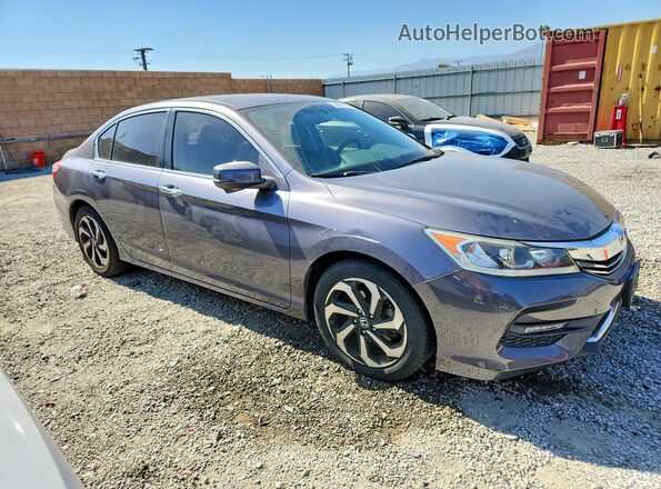 1HGCR2F82GA013897 2016 HONDA ACCORD Gray Delantero derecho