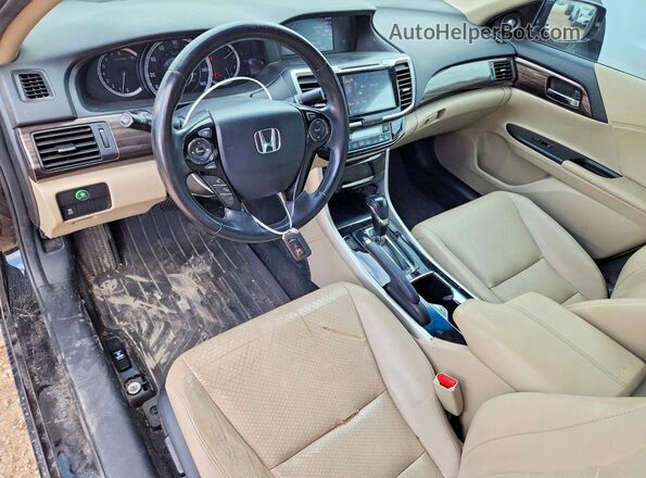 1HGCR2F82GA060217 2016 HONDA ACCORD Black Առջևի վահանակի տեսք