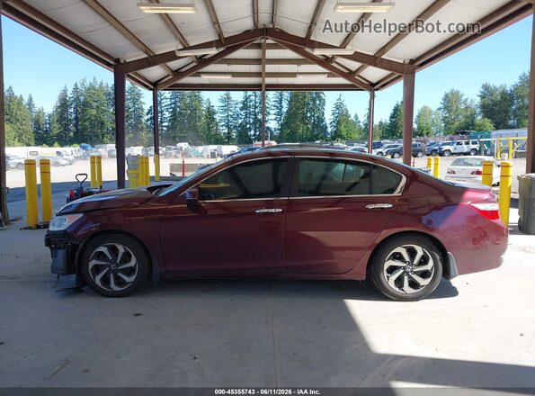 1HGCR2F82HA117517 2017 HONDA ACCORD Burgundy 