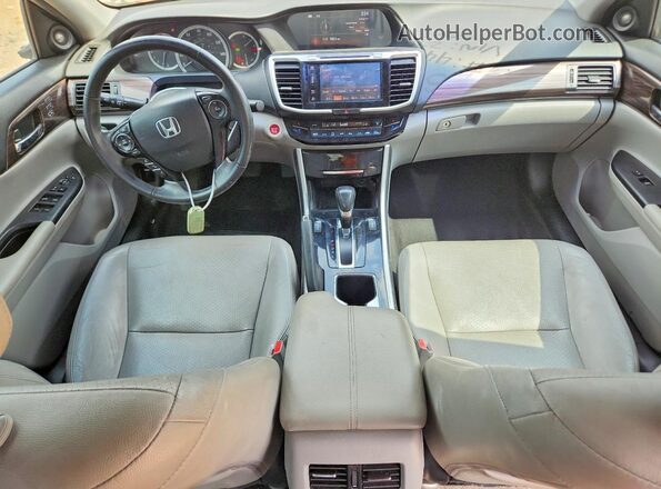 1HGCR2F82HA276196 2017 HONDA ACCORD Blue წინა პანელის ხედი
