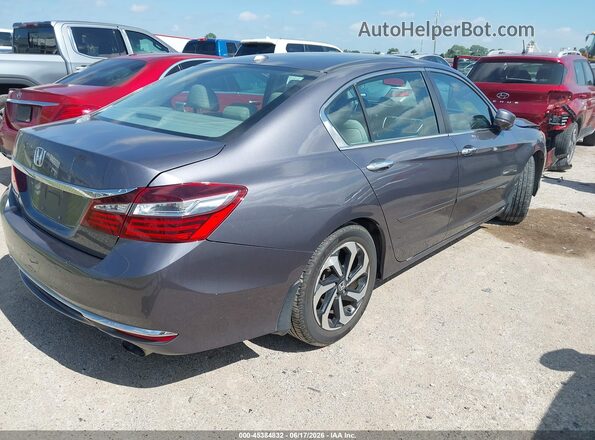 1HGCR2F83GA050490 2016 HONDA ACCORD Gray Задня права чверть