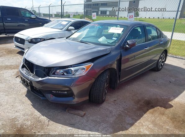 1HGCR2F83GA050490 2016 HONDA ACCORD Gray Передня ліва чверть